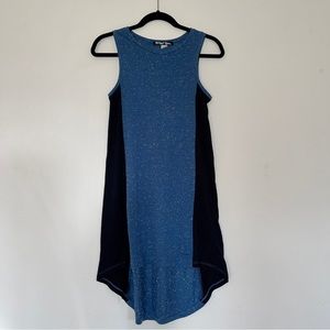 color block high-low shift dress